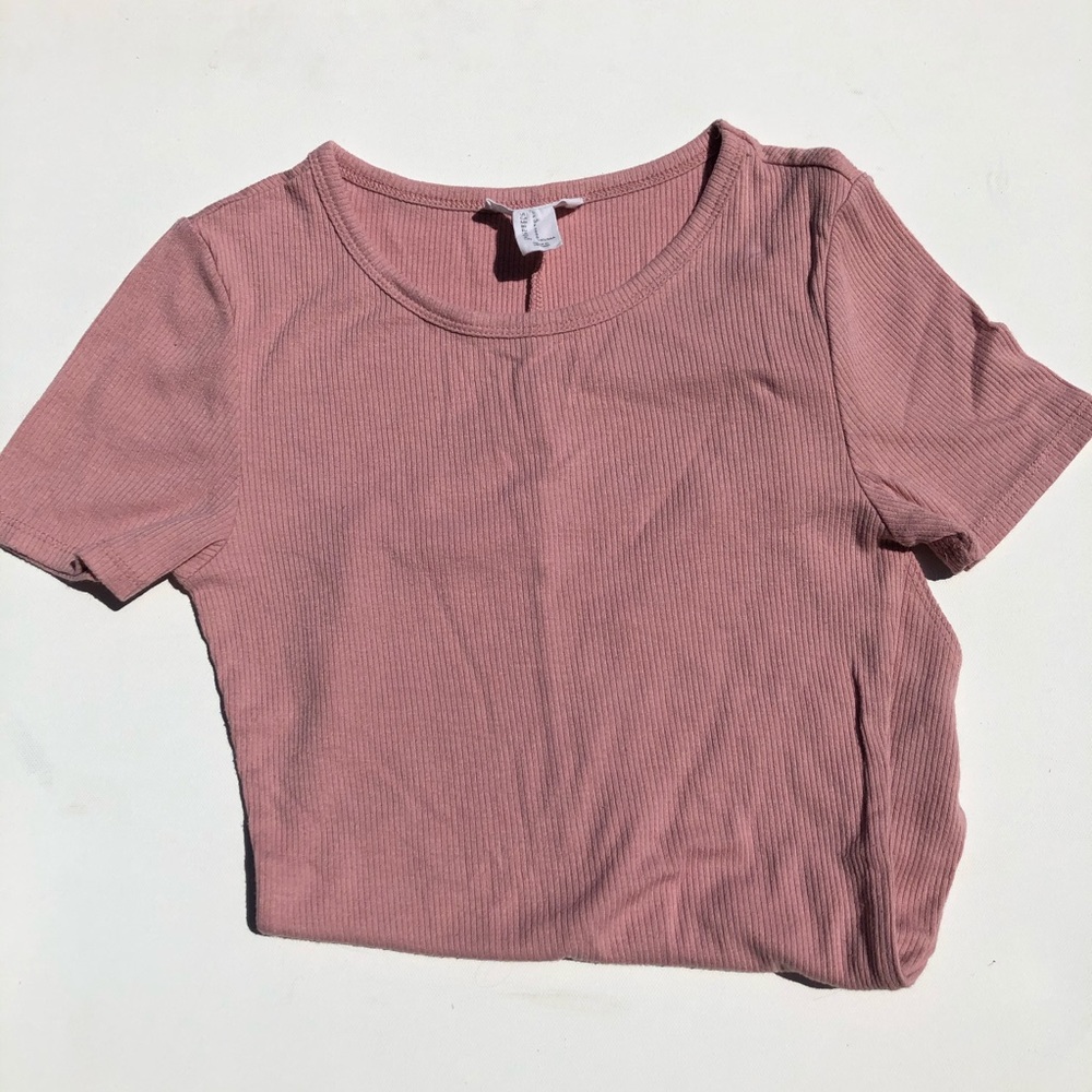 pink short sleeve bodysuit